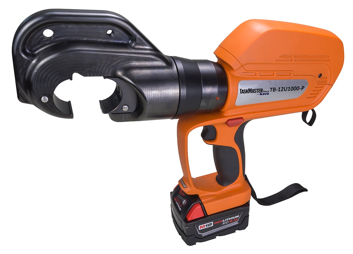Taskmaster 12 Ton Battery Hydraulic Pistol Grip Crimping Tool
