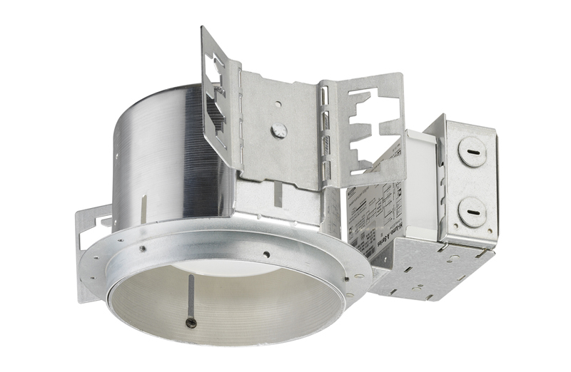 This dedicated LED new construction housing has an integral light engine. TC housing is designed for use in non-insulated areas. If installed where insulation is present, the insulation must be pulled back 3 in. from all sides of the TC housing.