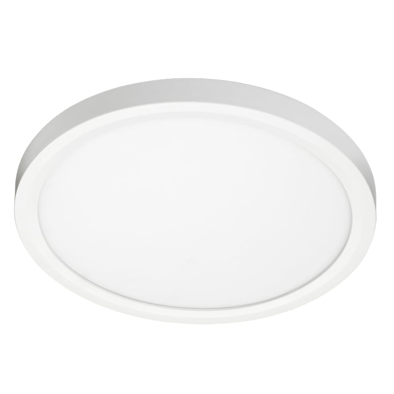 Juno SlimForm Surface Mount Downlights - Round, 11 Inches, 1300 Nominal Lumens, 4000K, 90+ CRI, 120V, Forward/Reverse Phase Cut, White, SKU - 259EPE