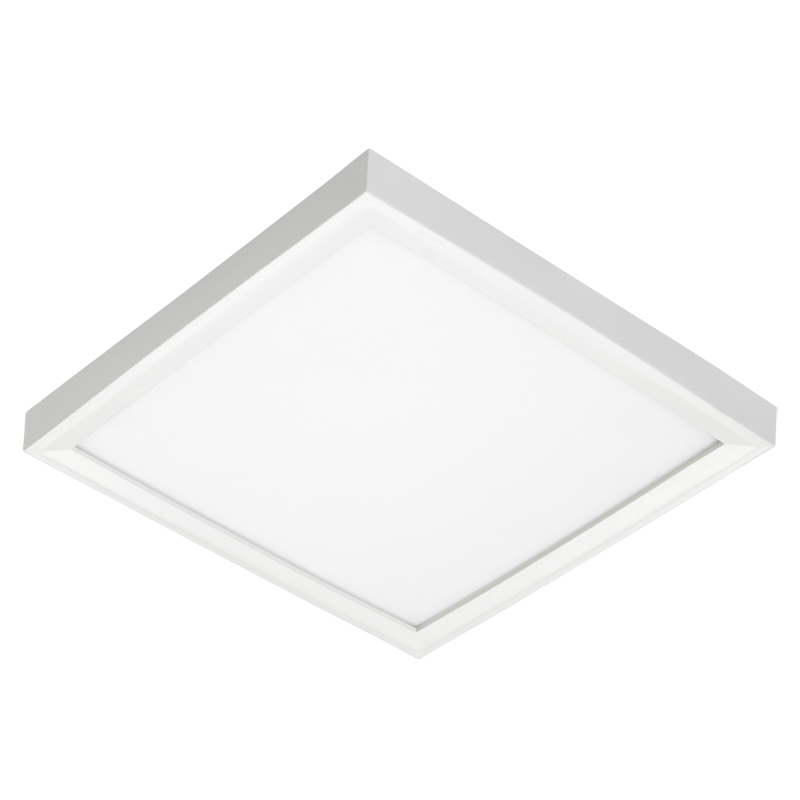 Juno SlimForm Surface Mount Downlights - Square, 7 Inches, 1000 Nominal Lumens, 3000K, 90+ CRI, Multi-Volt, 0-10V Dimming Driver, White, SKU - 259EP6
