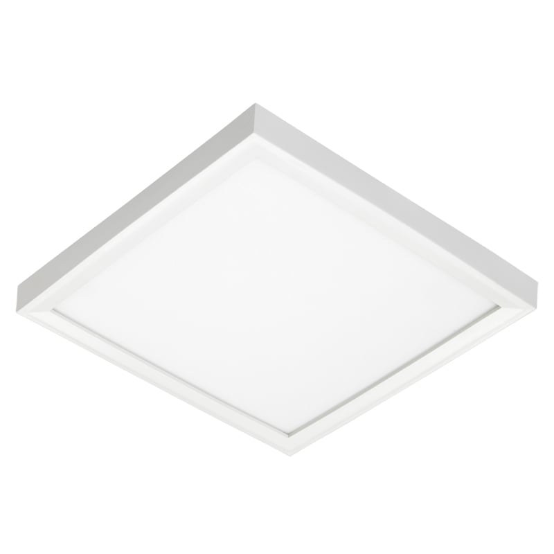 Juno SlimForm Surface Mount Downlights - Square, 7 Inches, 1000 Nominal Lumens, 3500K, 90+ CRI, Multi-Volt, 0-10V Dimming Driver, White, SKU - 259EP7