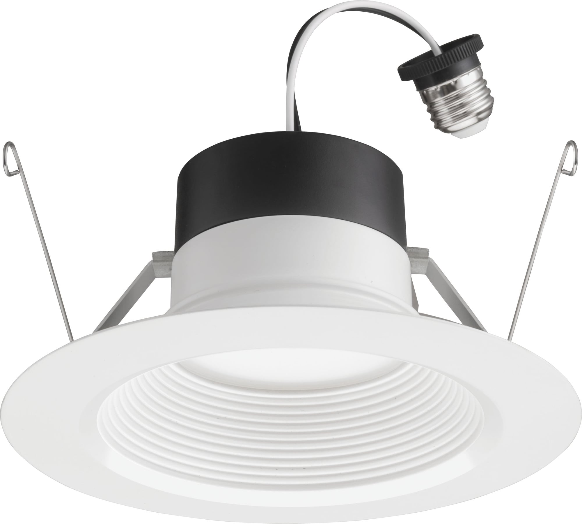65BEMW SWW5 90CRI M6 E-Series LED Recessed Downlight, 6 inch, Baffle Trim, White