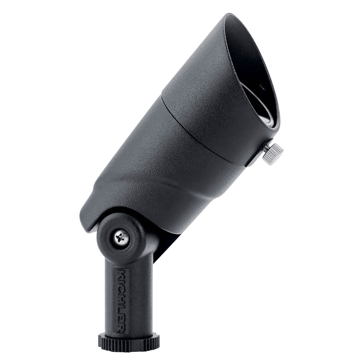 12V with Variable Lumen Output ( VLO ) that allows you to easily switch between three lumen outputs (100, 200, 300 lumens) without mechanically adjusting the settings on the fixture. The adjustable lumen small accent 60 degree wide flood, 2700K spot light in textured black (BKT) is an integrated, fully sealed LED fixture that features 6,000 volt surge protection. Featuring custom optics that assures no halos or scallops to deliver superb center-to-edge uniformity for clean, clear light.