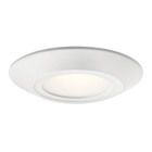 The 2700K Horizon LED downlight in Textured White delivers the seamless look of a recessed light with the installation ease and efficiency of a junction-box fixture. These highly efficient downlights sit nearly flush against the ceiling, creating a sleek and sought-after end effect.