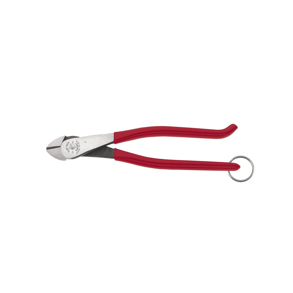 Ironworker's Diagonal Cutting Pliers, with Tether Ring, 8-Inch