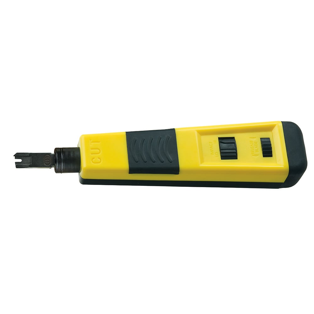 Impact Punchdown Tool, 110 Blade, Terminate cable in variety of cross-connect panels, blocks and keystone jacks