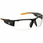 Professional Safety Glasses, Clear Lens, Safety glasses provide enhanced coverage wide lens and temple design offer improved coverage on front and side of face