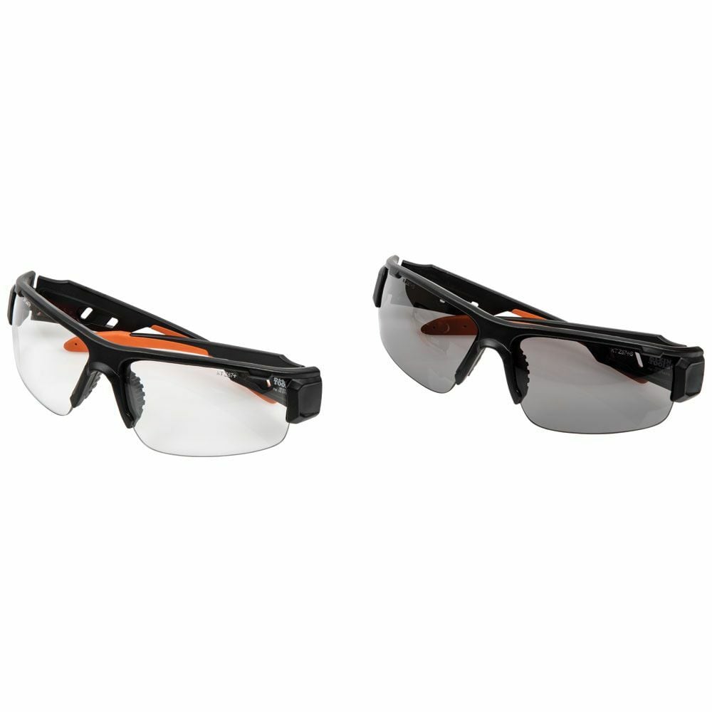 PRO Safety Glasses-Semi-Frame, Combo Pack, Safety glasses provide enhanced coverage wide lens and temple design offer improved coverage on front and side of face