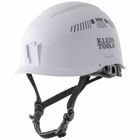 Safety Helmet, Vented-Class C, White, Compact, lightweight safety helmet design for at-height and confined space applications low profile bill for unobstructed visibility