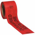 Caution Tape, Barricade, CAUTION-BURIED ELECTRIC LINE, Red, 1000-Foot, Bold, black lettering on a bright, long-lasting red background will be hard to miss