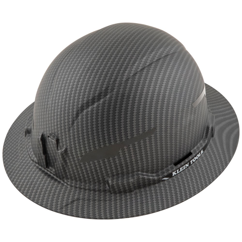 Hard Hat, Premium KARBN Pattern, Non-Vented Full Brim, Class E