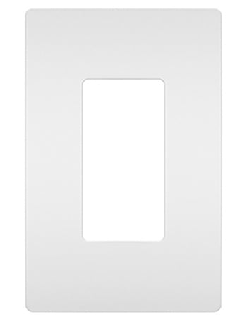 Radiant 1Gang Screwless Wall Plate, White Crescent Electric Supply