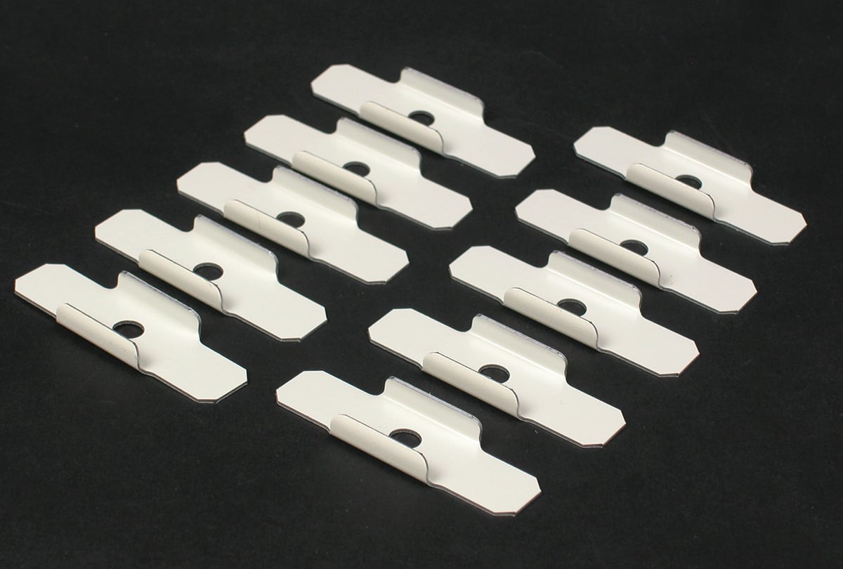 500, 700 Raceway Supporting Clip; 2 1/2 In, Ivory
