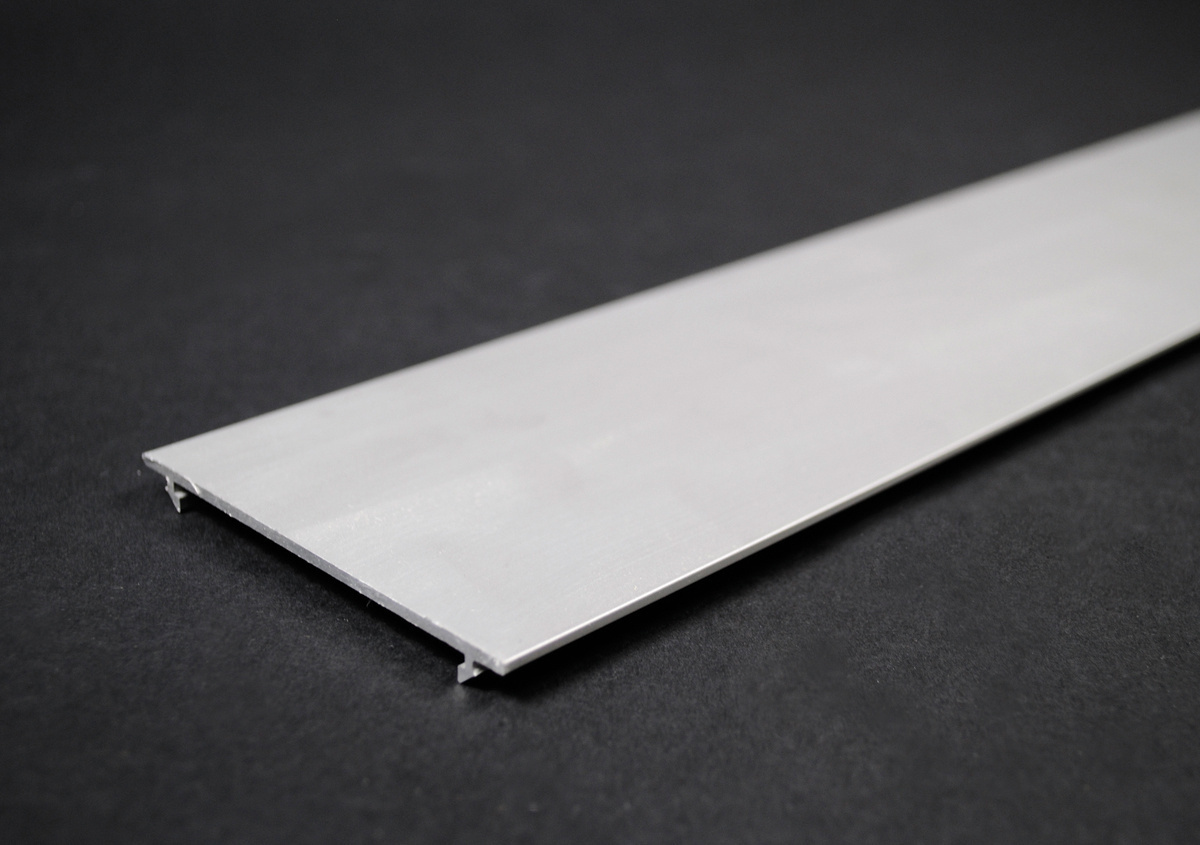 Raceway Cover; Aluminum, Clear Anodized