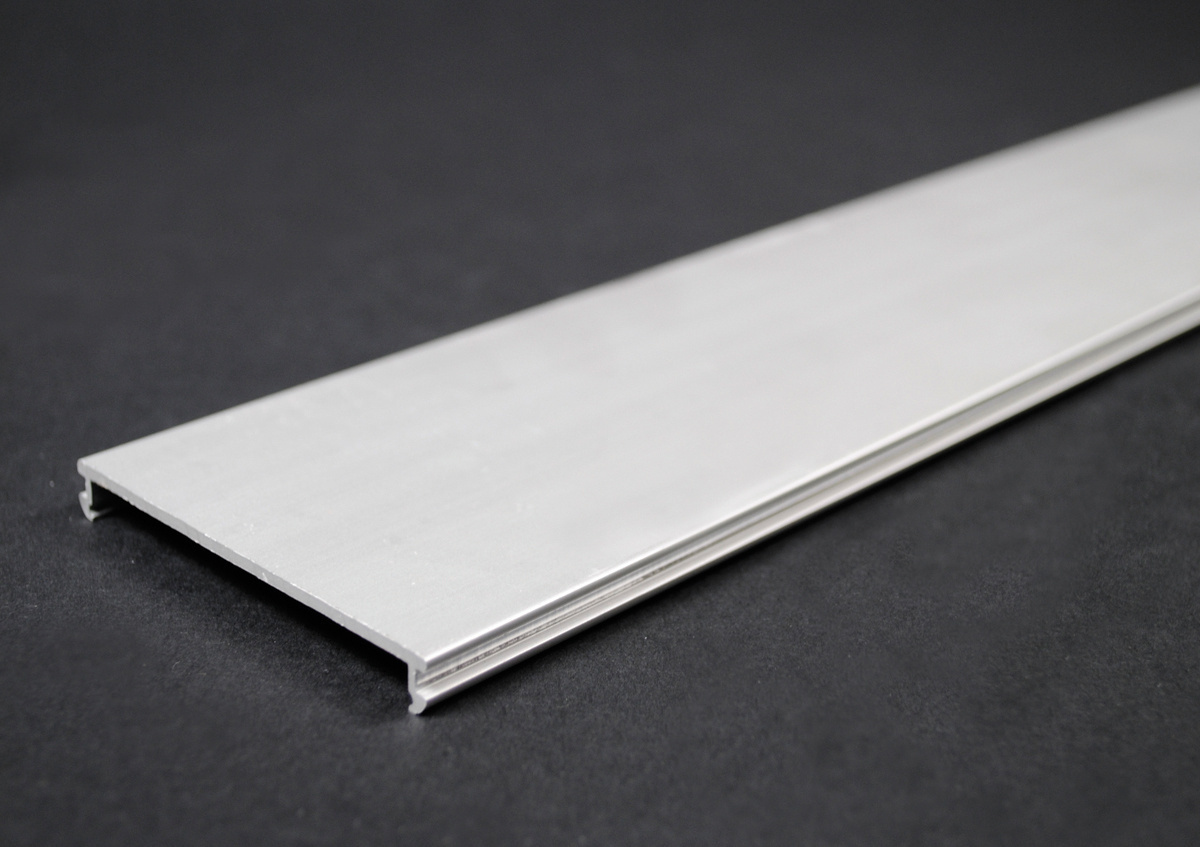 Raceway Cover; 5 ft Length, Aluminum, Satin Anodized