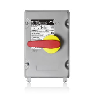 60 Amp Non-Fused PowerSwitch Stainless Steel Disconnect Switch,600 Volt,Non-Metallic Enclosure
