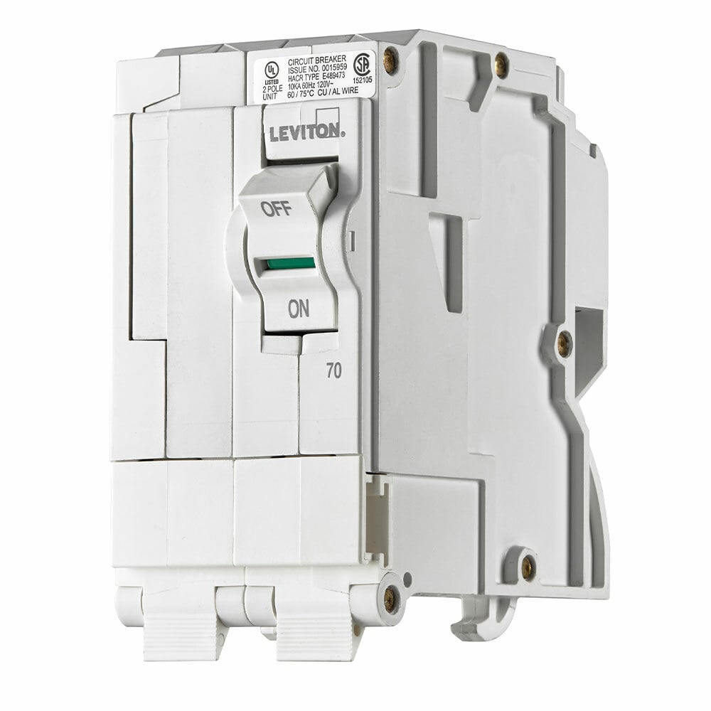 Branch Circuit Breaker, Standard 2-Pole 70A 120/240V, 10Ka Interrupt Rating