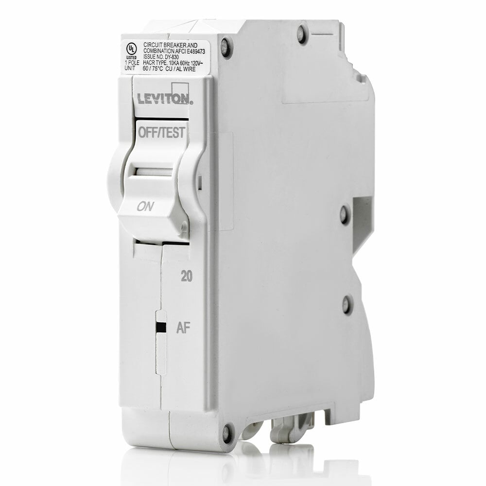 Branch Circuit Breaker, AFCI 1-Pole 20A 120V, 10Ka Interrupt Rating