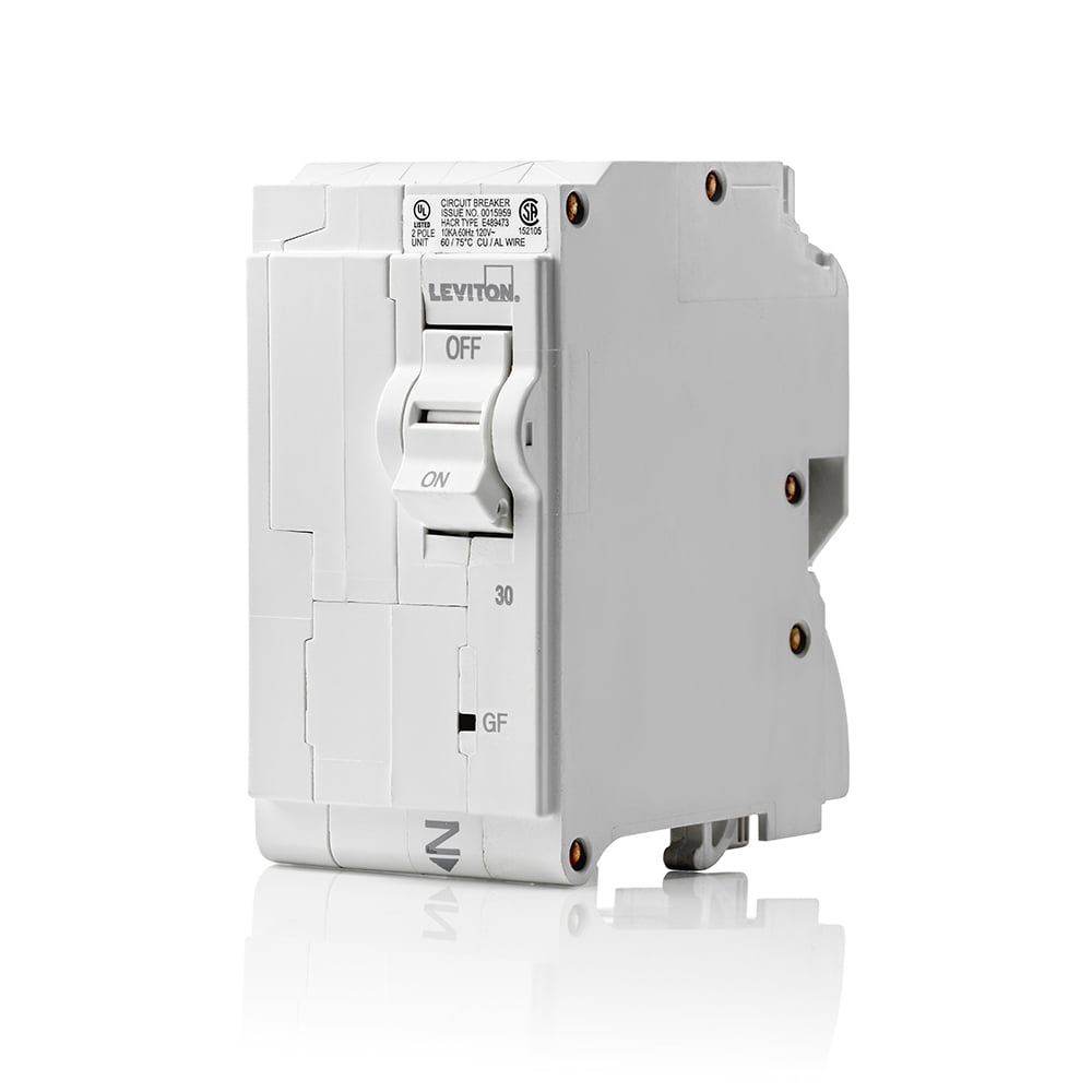 Branch Circuit Breaker GFCI 2-Pole 30A 120/240V. 10Ka Interrupt Rating