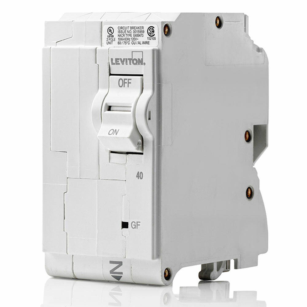 Branch Circuit Breaker, GFPE 2-Pole 40A 120/240V, 10Ka Interrupt Rating