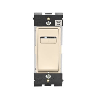  Renu  Universal Dimmer REL06-WW for Single Pole, 3-Way or More Applications, 600W-120VAC Incandescent, 600VA-120VAC MLV and 300W-120VAC Dimmable LED and CFL, in Gold Coast White
