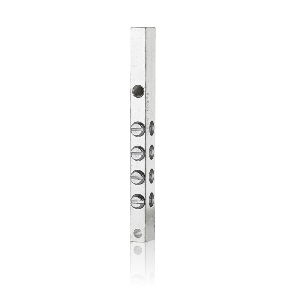 Circuit Breaker Neutral/Ground Bar Kit, 14 - 1/0 Awg, with Mounting Screws