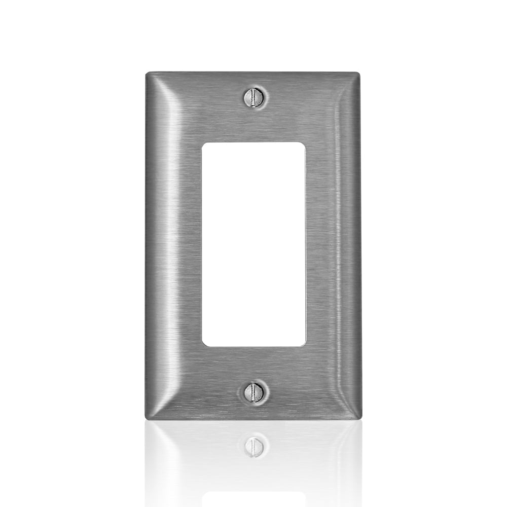 1-Gang C-Series Decora/Decora Plus/GFCI Wallplate, Standard Size, 430 Stainless Steel