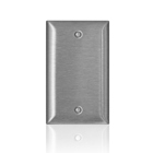 1-Gang C-Series Blank Wallplate, Standard Size, 302/304 Stainless Steel