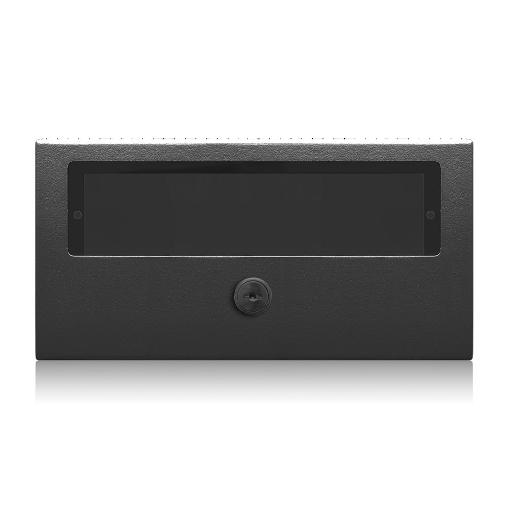 Locking Cover for 2-Gang Control Station, Black, Title 24 compliant, ASHRAE 90.1 compliant