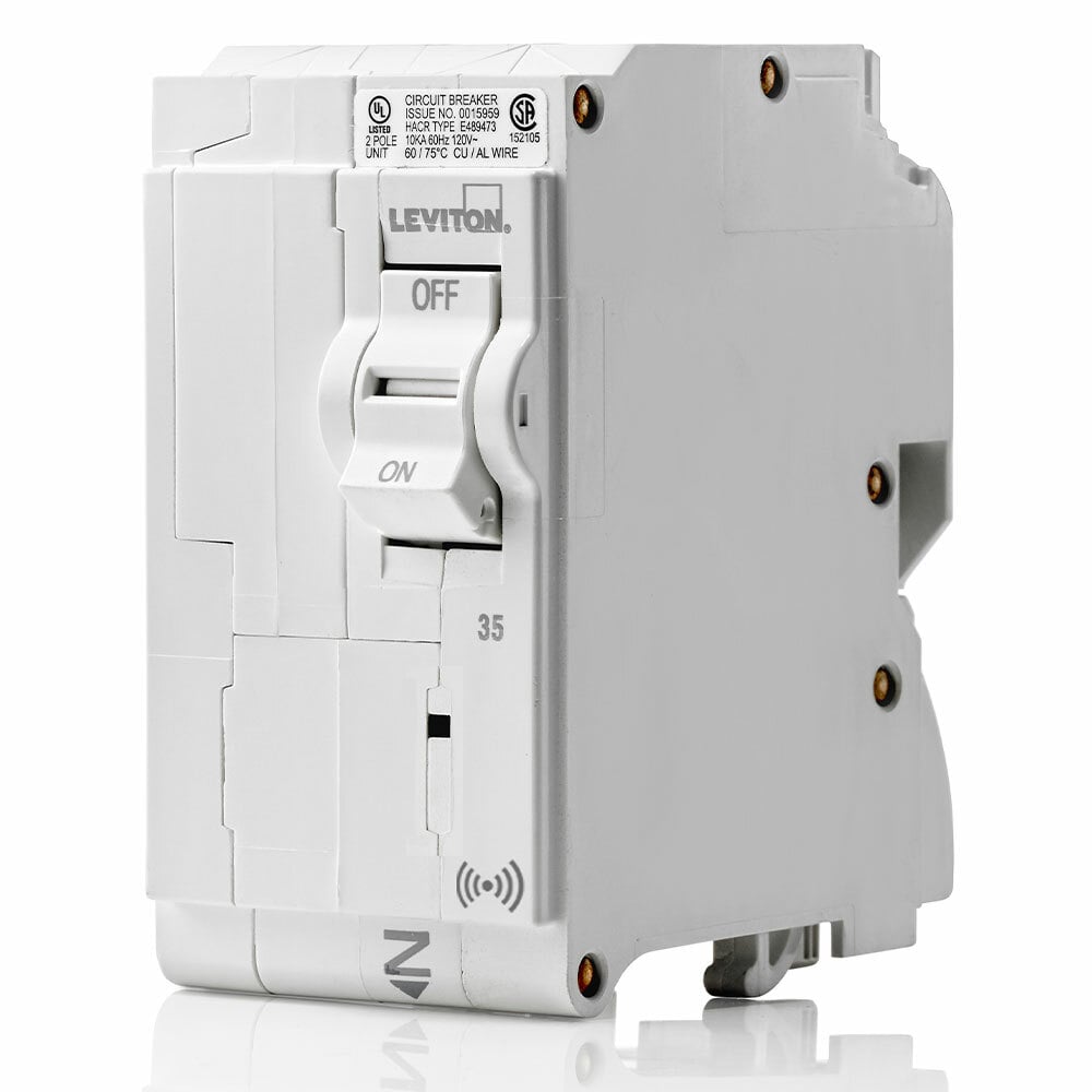 Smart Branch Circuit Breaker, Standard 2-Pole 35A 120/240V, 10KA Interrupt Rating