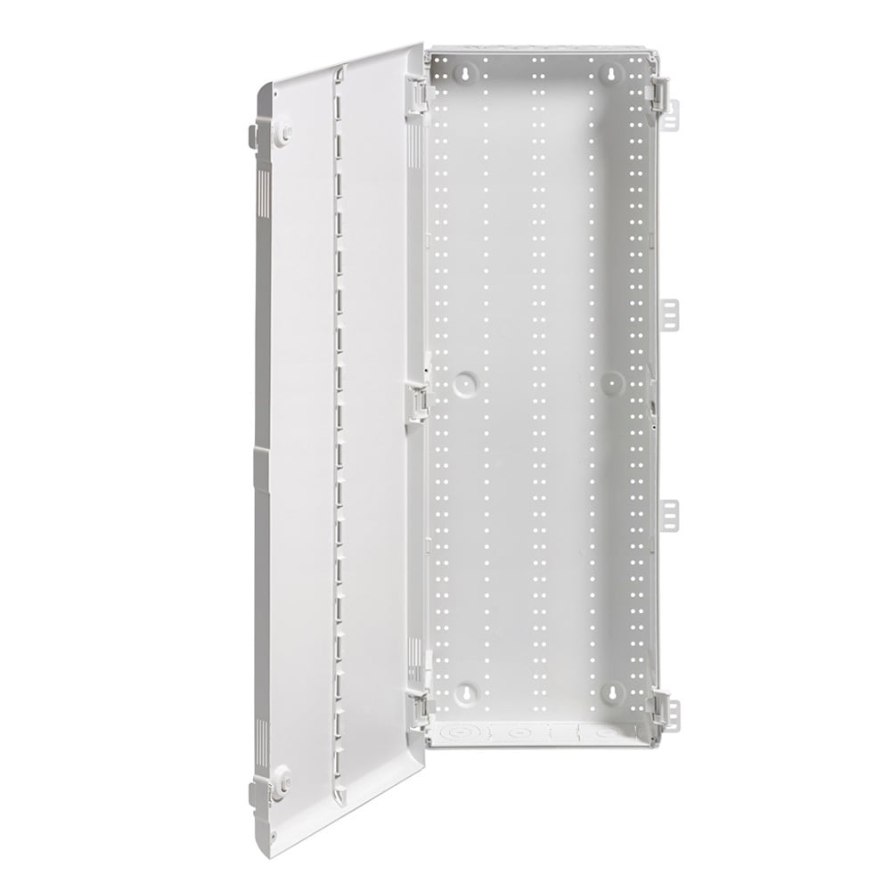 42" Wireless Structured Media Enclosure with Vented Hinged Door, Plastic, White
