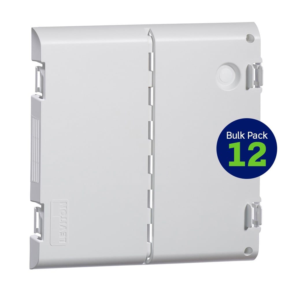 14 " Vented Hinged Door, Plastic, 12 Pack, White