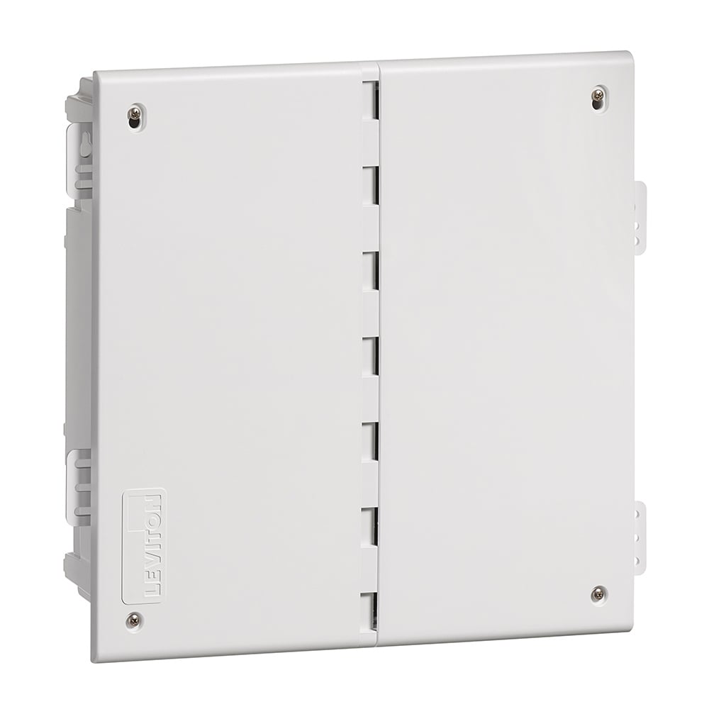 14 " Wireless Structured Media Enclosure with Vented Cover, Plastic, White