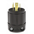 20 Amp, 125/250 Volt, NEMA L14-20P, 3P, 4W, Locking Plug, Industrial Grade, Grounding - All Black