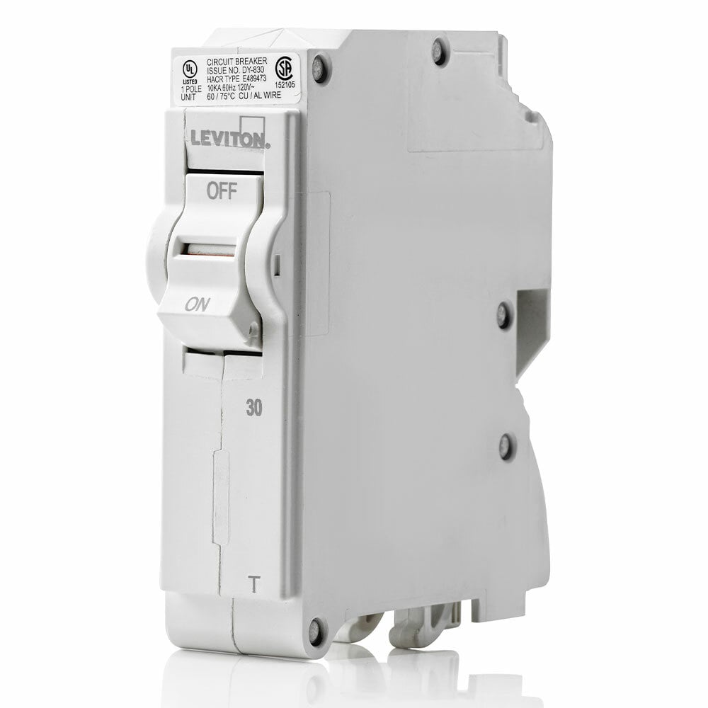 TM BRANCH CIRCUIT BREAKER STANDARD 1-POLE 30A 120V. 10KA INTERRUPT RATING. W/ INSTRUCTION SHEET