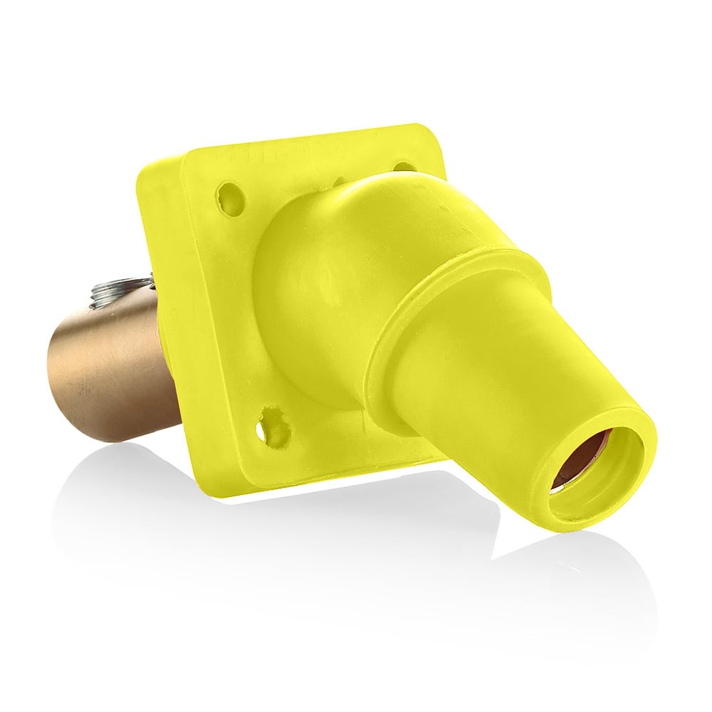 16R28-UY Rhino-Hide 1-Pole Cam Type Female Receptacle, 600 V AC, 400 A, 2/0 to 4/0 AWG Wire, Double Setscrew Connection, 3R NEMA Rating