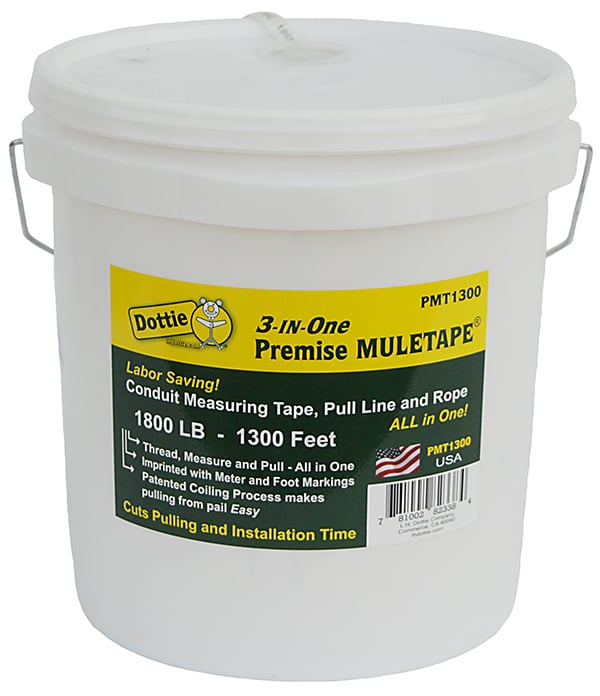 Premise Muletape, 1800 lbs. load, 5/8 in. width, 1300 ft. length, 1800 lb. tensile strength