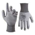Cut Level 5 Gloves, Large Size, Polyurethane coating, ANSI/ISEA Cut Level 5, Polyurethane palm material, Abrasion and Puncture Resistant, Gray White