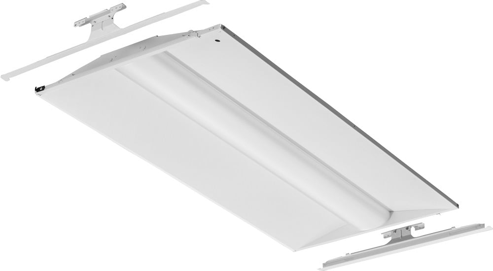 Nominal 4000 lumens, Acrylic diffuser, linear prismatic lens, 80+ CRI, 3500K, SKU - 245UJ9