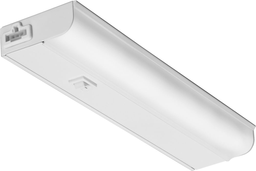 Economy LED undercabinet, 1' Nominal, 3000K, White Rocker Swith, White finish, SKU - 236JY2
