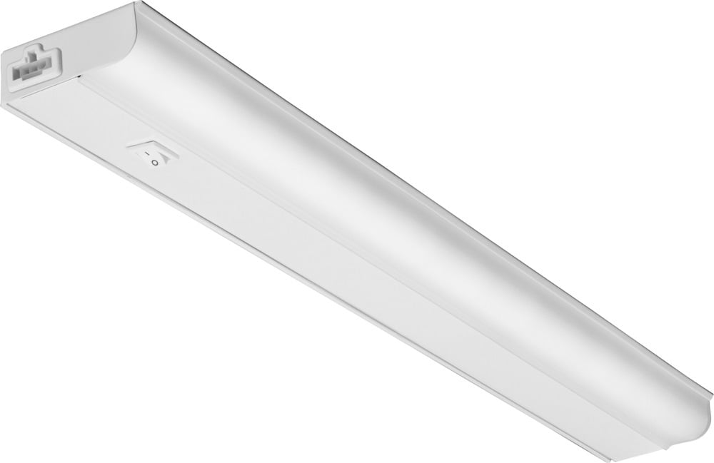 Economy LED undercabinet, 2' Nominal, 3000K, White Rocker Swith, White finish, SKU - 236JY4