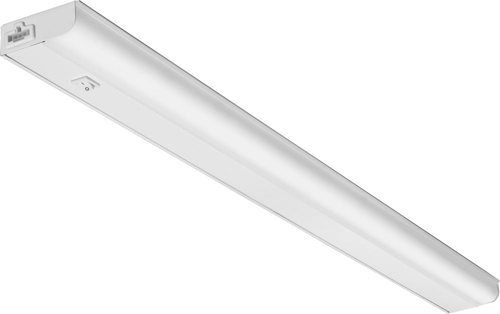 Economy LED undercabinet, 3' Nominal, 3000K, White Rocker Swith, White finish, SKU - 236JY5