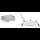 The 4-inch round Wafer LED Downlight with Switchable White provides high-quality light output and efficiency featuring a switch for easy color temperature adjustment from warm white to daylight during installation - while eliminating the need for recesse
