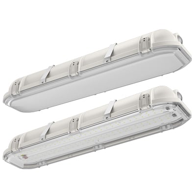 The DMW2 LED from is the most innovative wet location/vapor-tight luminaire on the market. Designed by the contractor, for the contractor  the DMW2 gives you all the performance of a traditional 4-foot fluorescent fixture in a smaller, low-profile design optimized for LED. Maximizing the benefits of LED technology, DMW2 LED provides versatility, higher on-task light levels and energy-saving controls options for demanding environments.