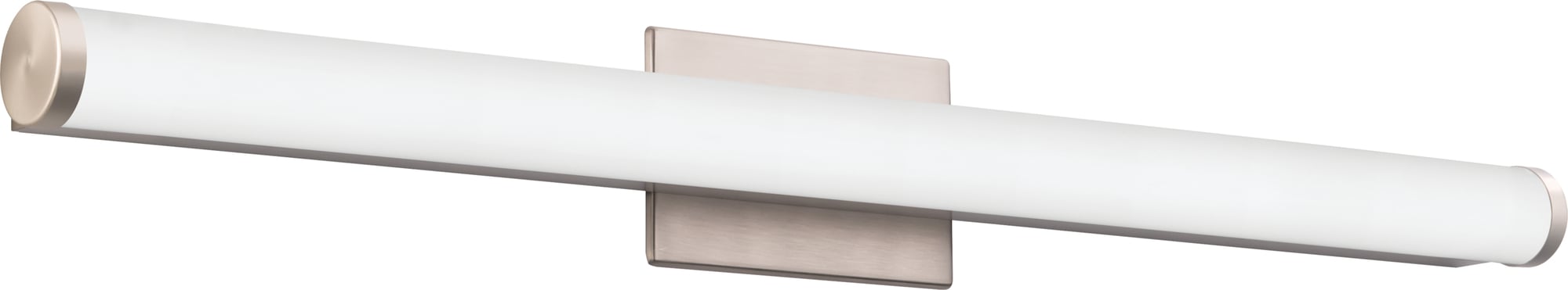 Contemporary Cylinder Vanity with Switchable White, 3' Nominal, MULT-VOLT, Selectable color temperature, Brushed nickel, SKU - 2525KL
