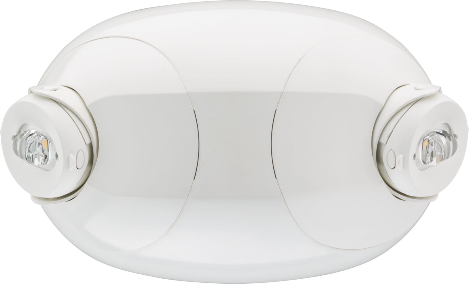 LED Thermoplastic Emergency Remote head, Single/Twin/Fixed, 220 lumen, 2.4W, Linear pattern lamp, Twin lamp heads, SKU - 254KE8