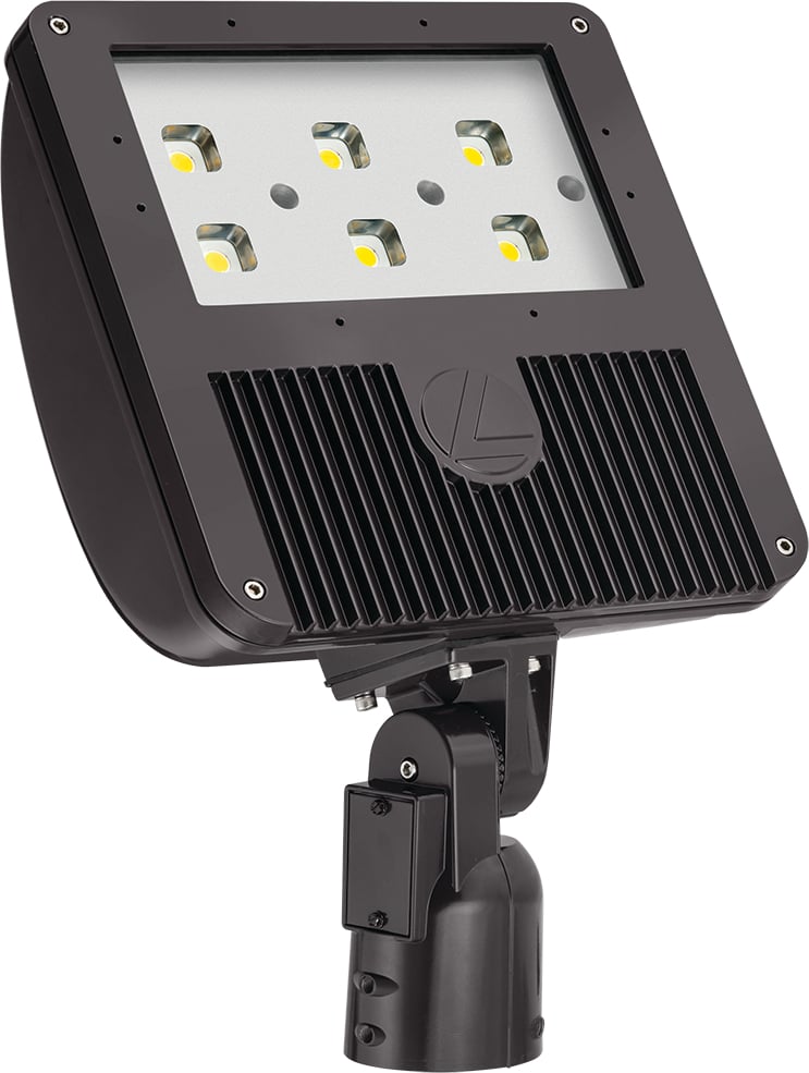 D-Series Size 3 LED Flood Luminaire, LED, 6 light engines, Package 2, 4000K, Integral Slipfitter, SKU - 236CX6
