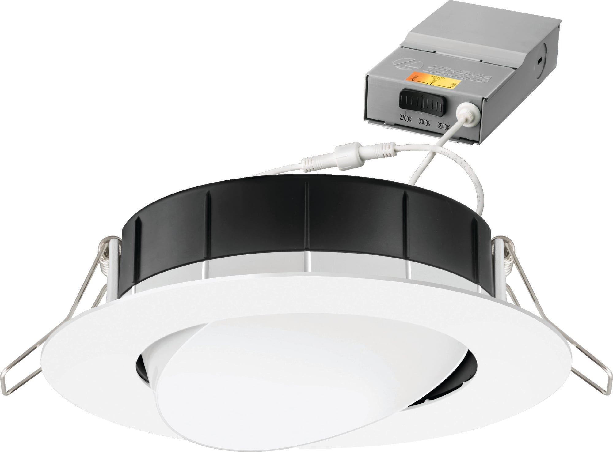 4'' wafer-thin LED downlight, LED, Switchable White, 90 CRI, Matte black, SKU - 264T2X