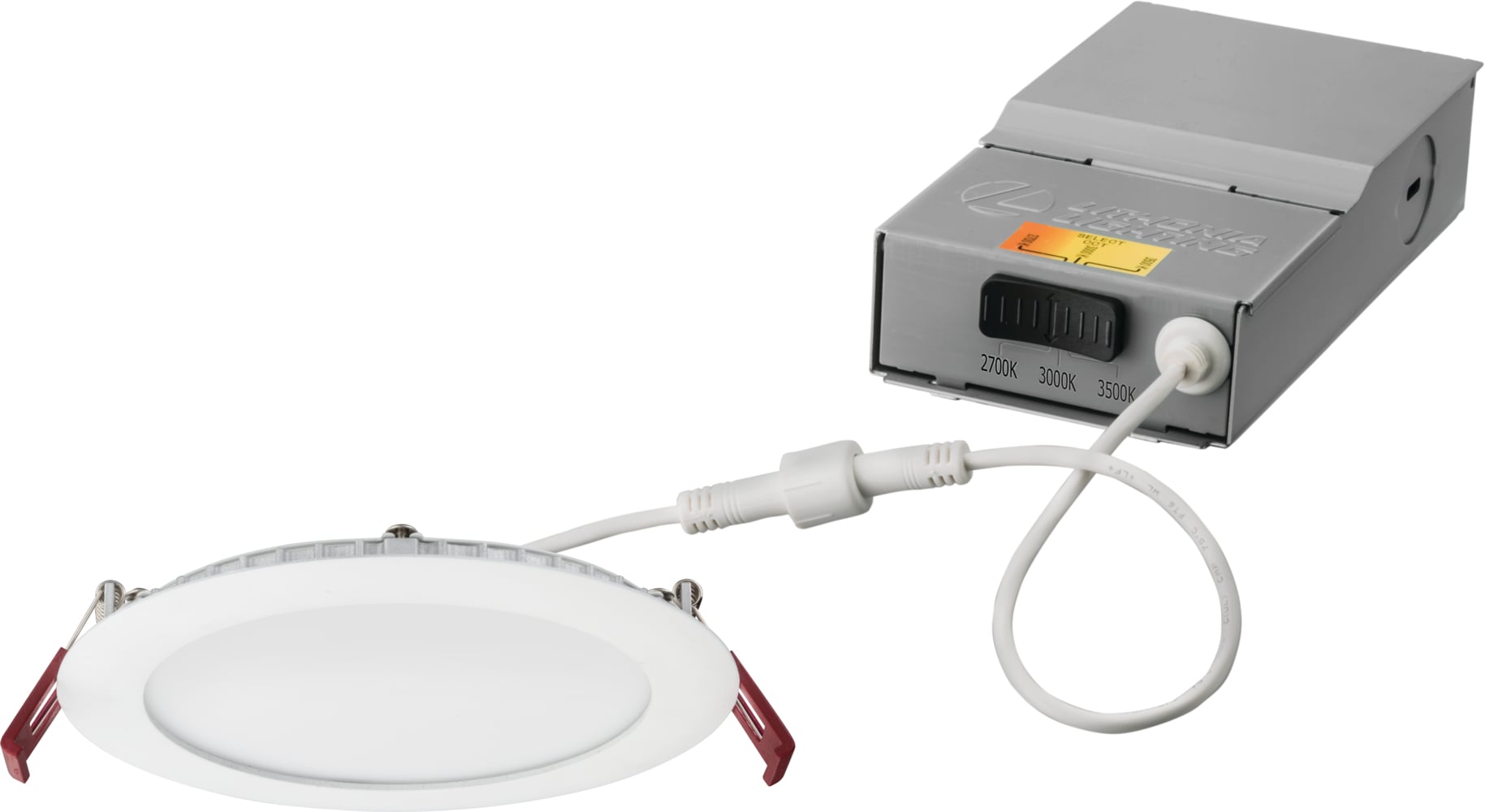 6'' wafer-thin LED downlight, LED, Switchable White, 90 CRI, Oil-rubbed bronze finish (Track), SKU - 264T4F