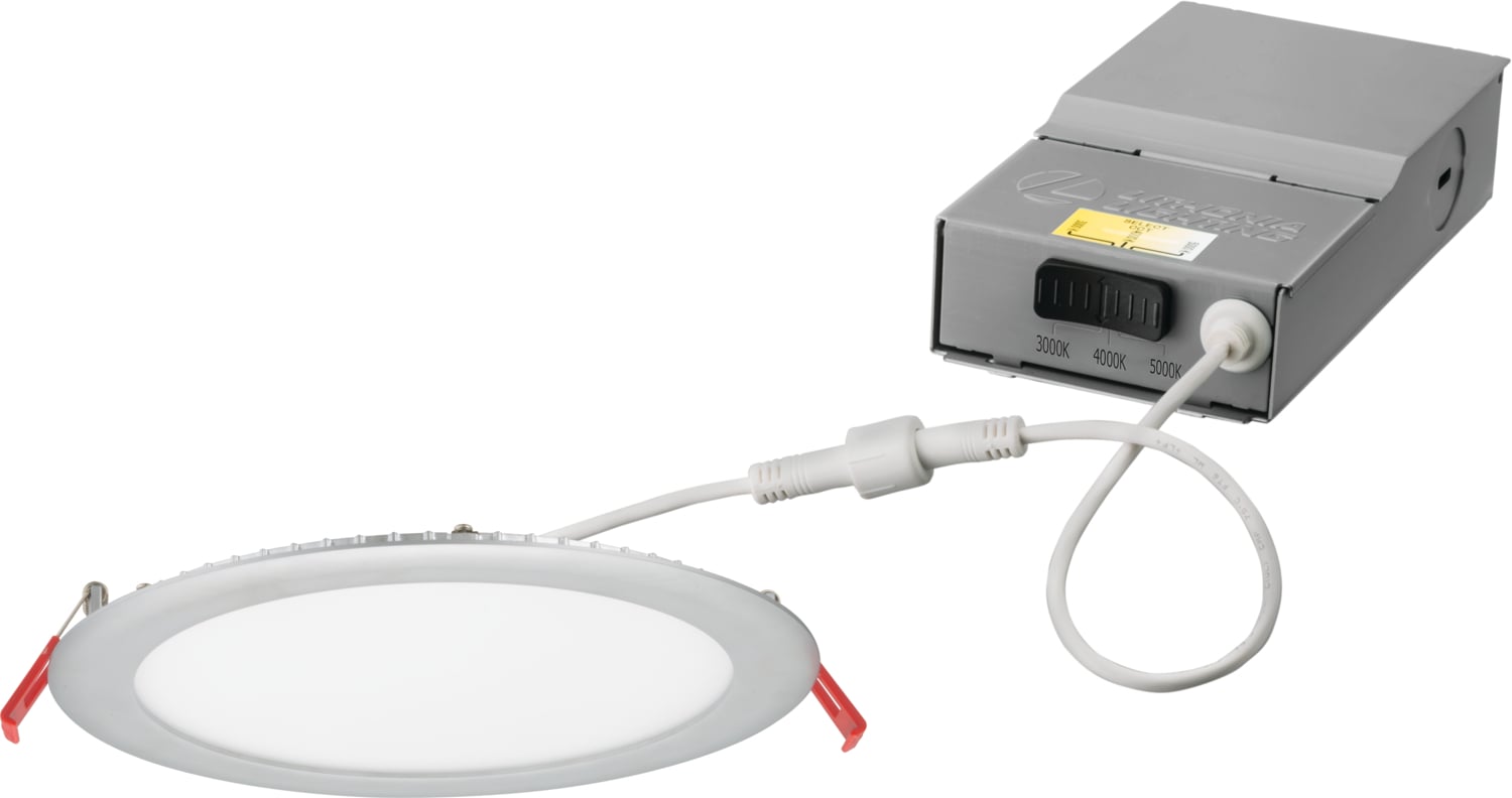8'' Wafer LED downlight, LED, Switchable White, 90 CRI, Satin nickel, SKU - 264T5K